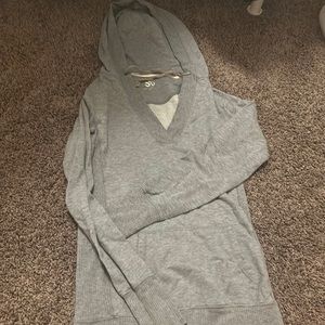 grey oversized hoodie